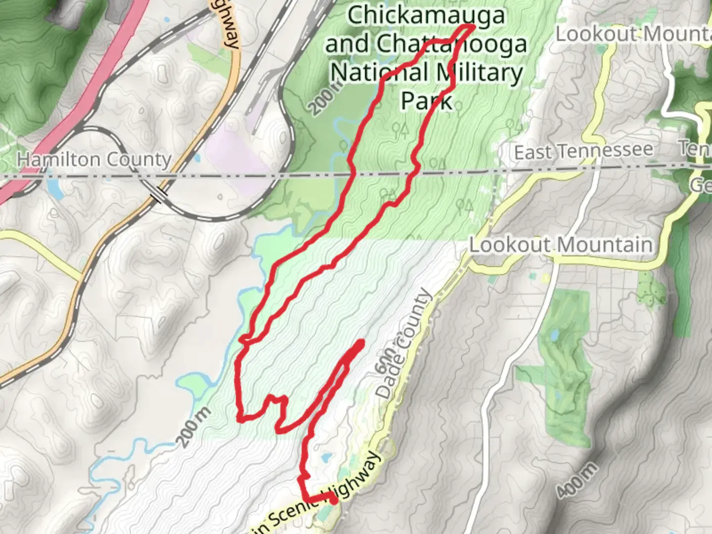 An image depicting the trail Skyuka Trail from Jackson Pond Loop and its surrounding area.