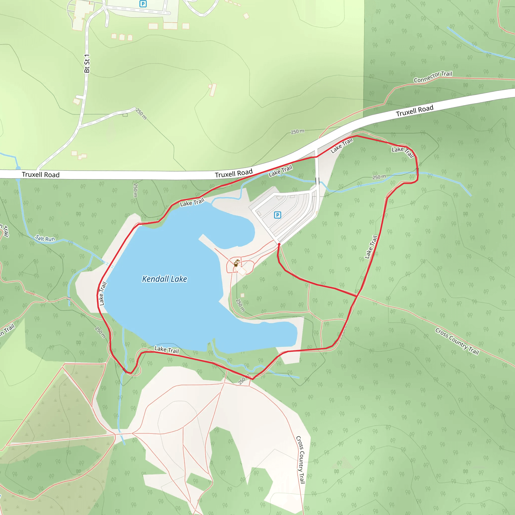 Kendall Lake Loop Trail mobile static map