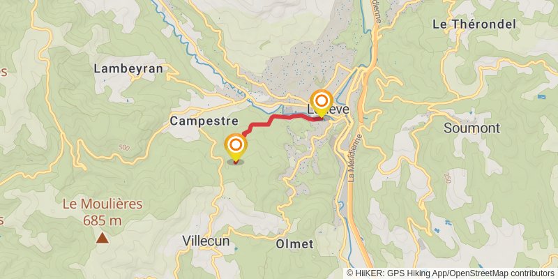 Via Tolosana alt 2 Map