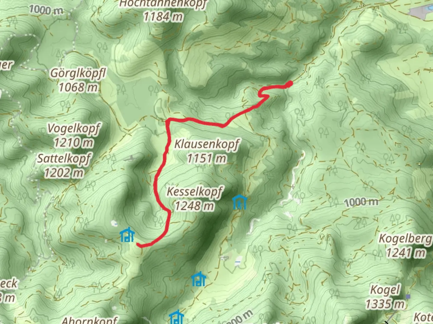 An image depicting the trail Längenberg Peak Walk via Traumpfad München Venedig and its surrounding area.