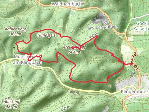 Treutelskopf Loop via August Becker Weg