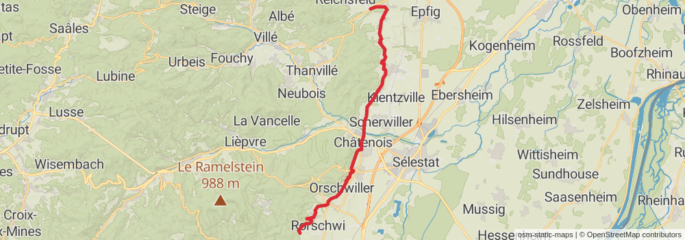 Camino Strasbourg-Saint Jean Pied de Port via Le Puy stage 4 Map