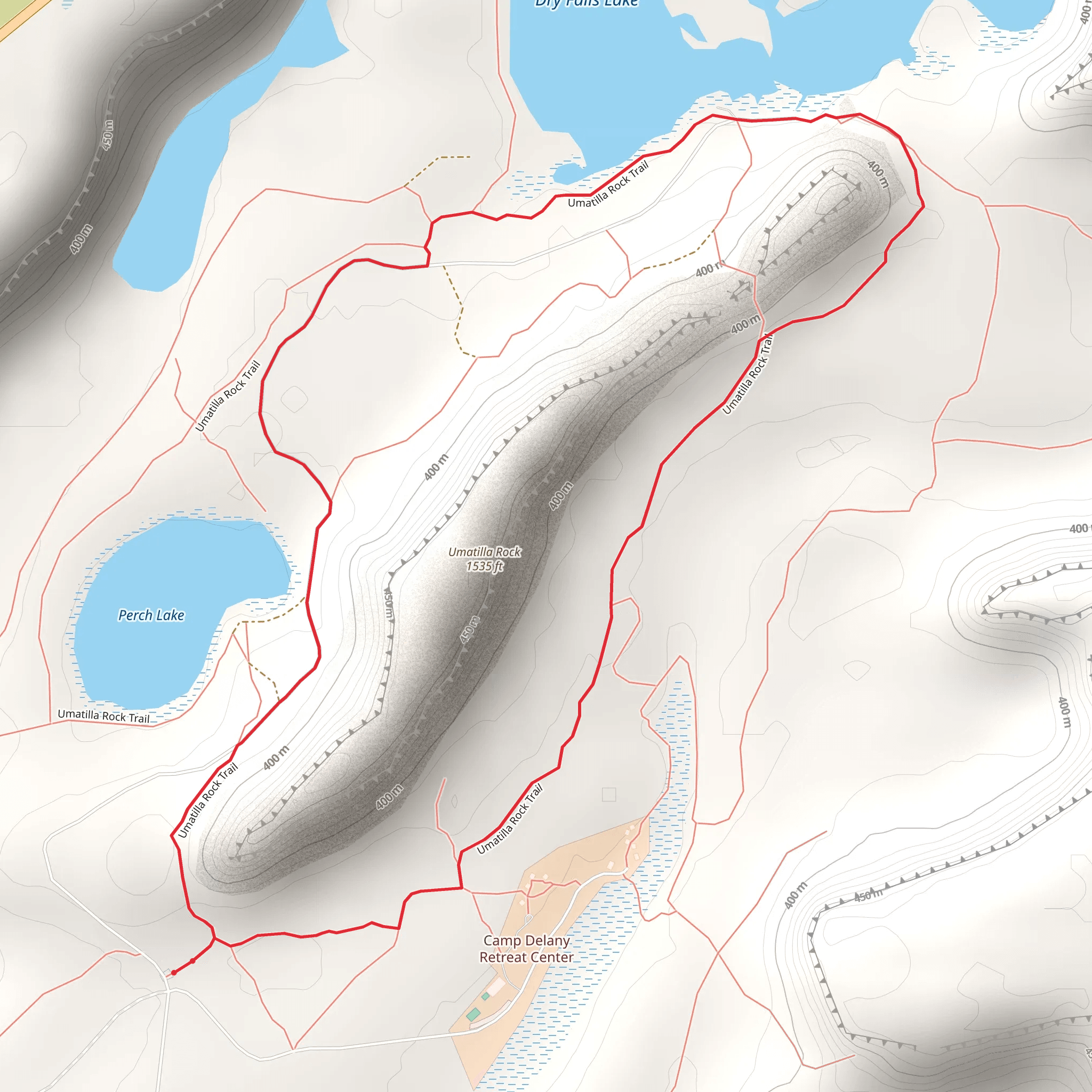 Umatilla Rock Loop Trail mobile static map