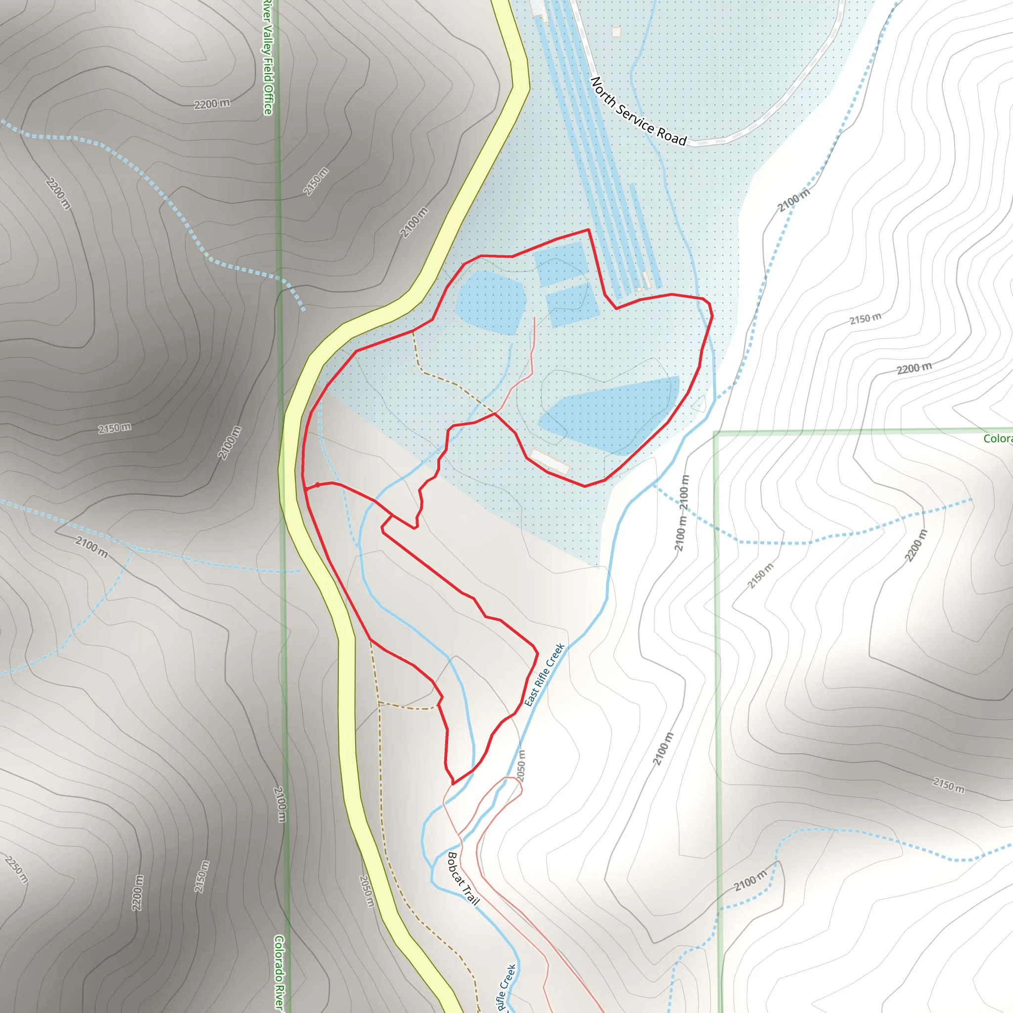 East Rifle Creek Loop - State Highway 325 mobile static map