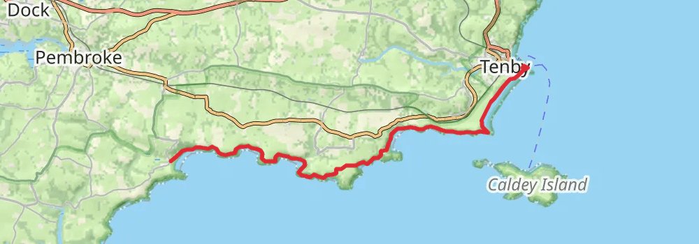 Wales Coast Path stage 54 Map