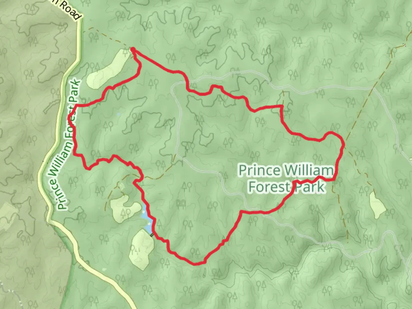 An image depicting the trail South Valley Trail and High Meadows Loop Trail and its surrounding area.
