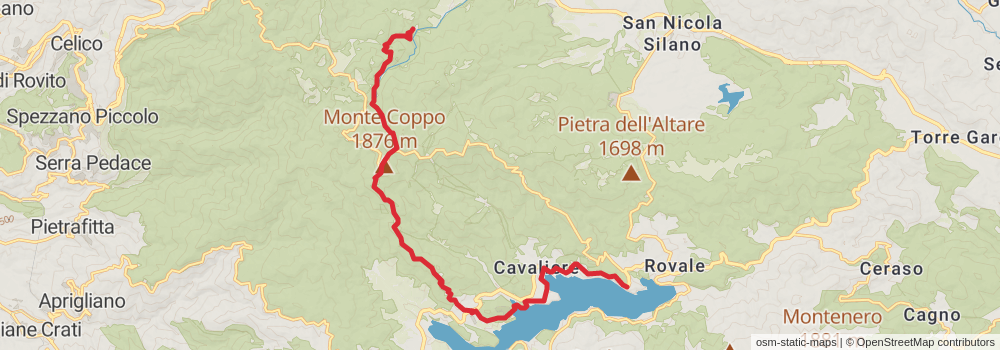 Sentiero Italia - Calabria Section stage 49 Map