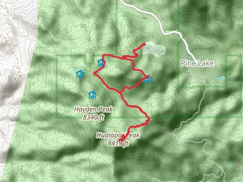 Aspen Peak, Hualapai Peak and Potato Patch Loop Trail