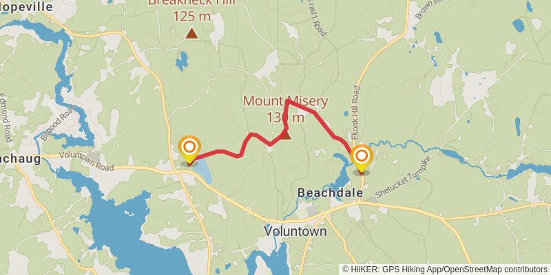 Pachaug Trail Loop stage 3 Map