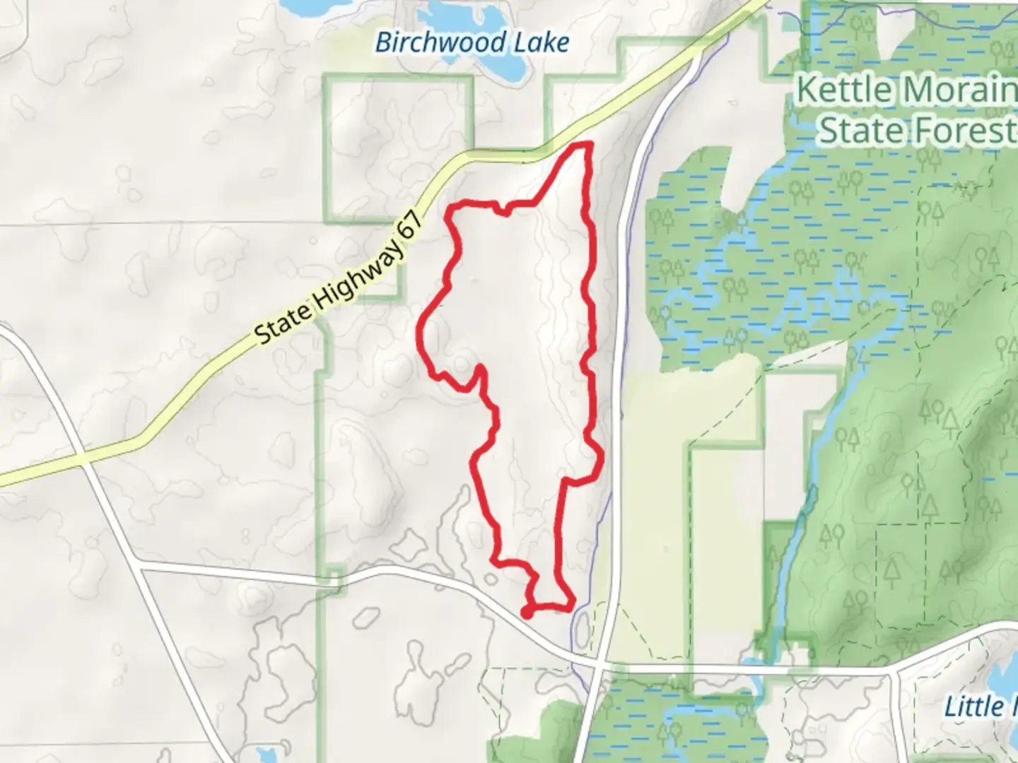 An image depicting the trail Zillmer Trail - Yellow Loop and its surrounding area.