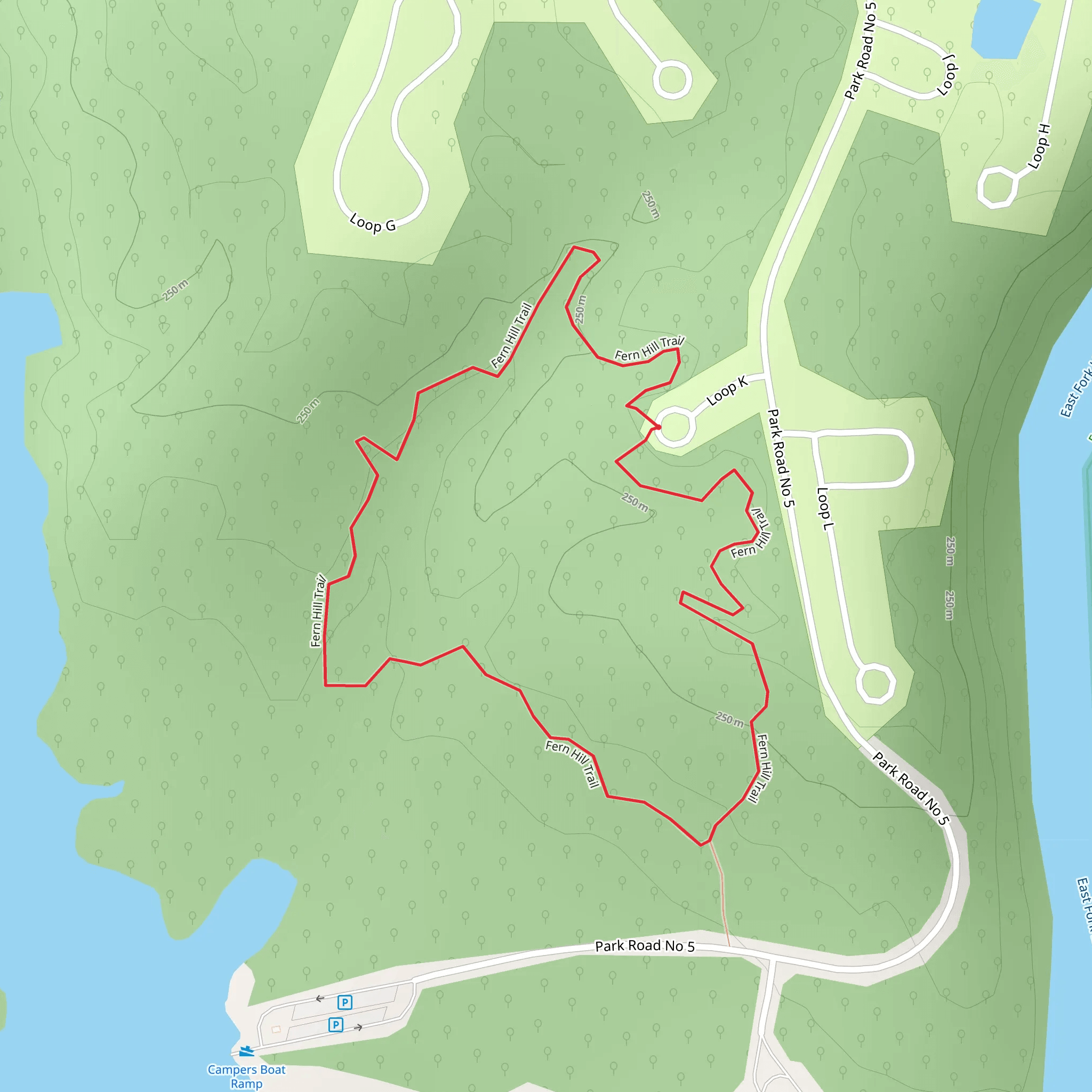 Loop K mobile static map