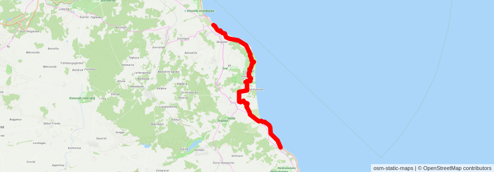 Skåneleden 4 stage 4 Map