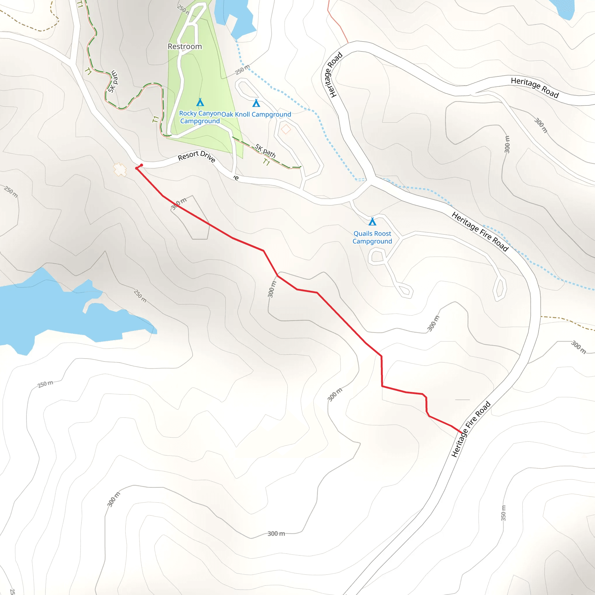 Resort Drive - Quail's Roost Campground mobile static map
