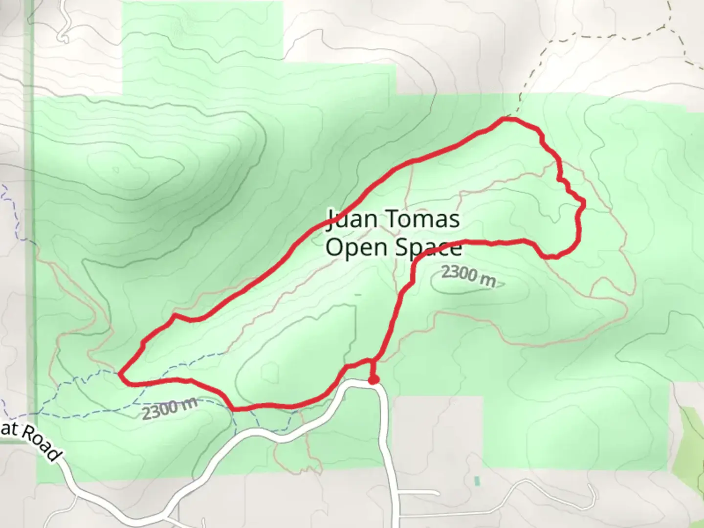 An image depicting the trail Ponderosa Loop and its surrounding area.