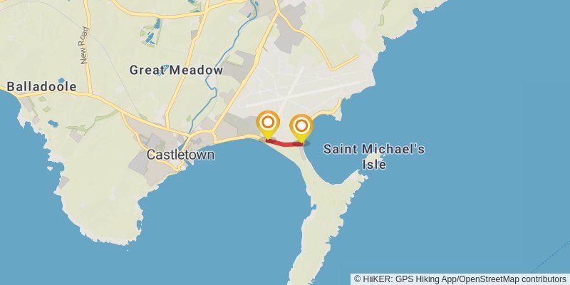 Raad Ny Foillan - Isle of Man Coastal Path alt 2 Map