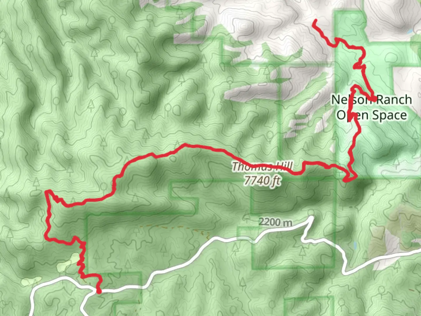 An image depicting the trail Ringtail Trail - Nelson Ranch Open Space and its surrounding area.