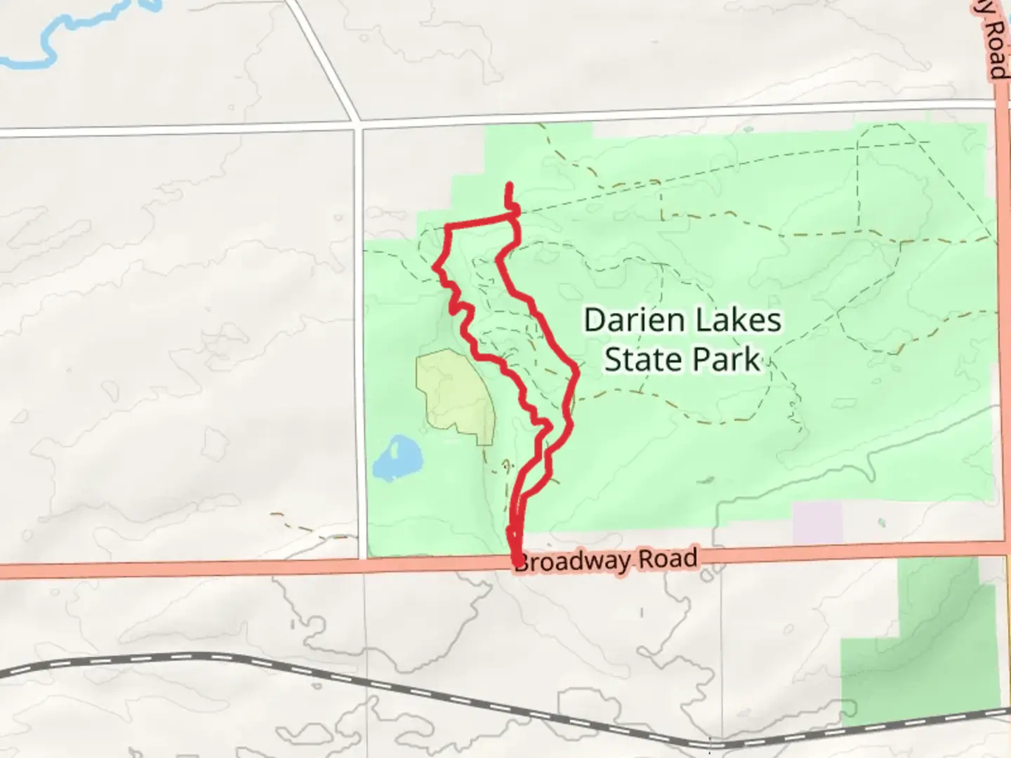 An image depicting the trail Elevenmile Creek via Conservation Trail Loop and its surrounding area.