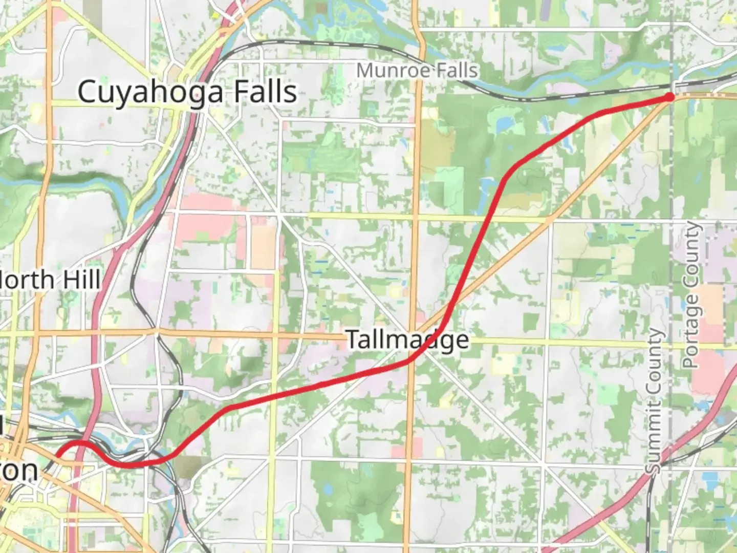 An image depicting the trail Freedom Trail and its surrounding area.