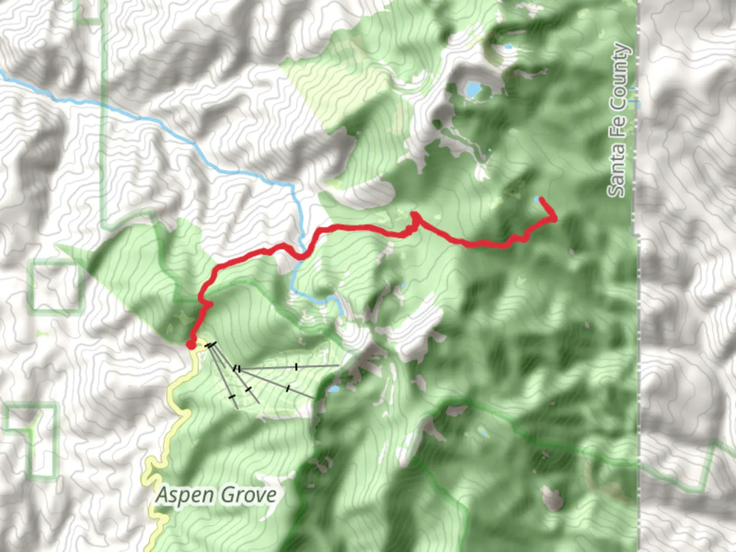 An image depicting the trail Spirit Lake via Winsor Trail and its surrounding area.