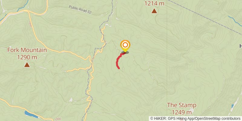 Lost Trail spur 1 Map