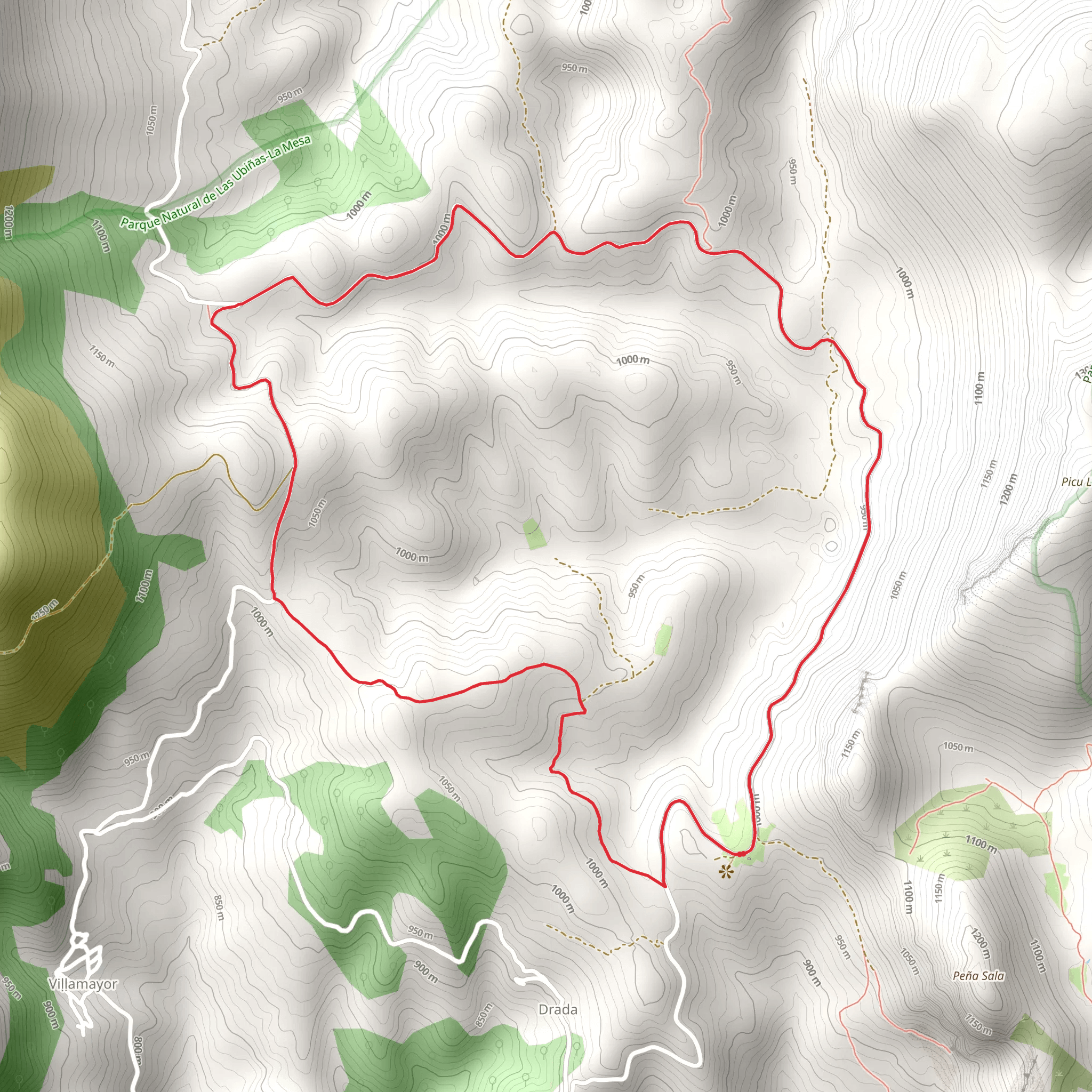 Route of the Port of Marabio mobile static map