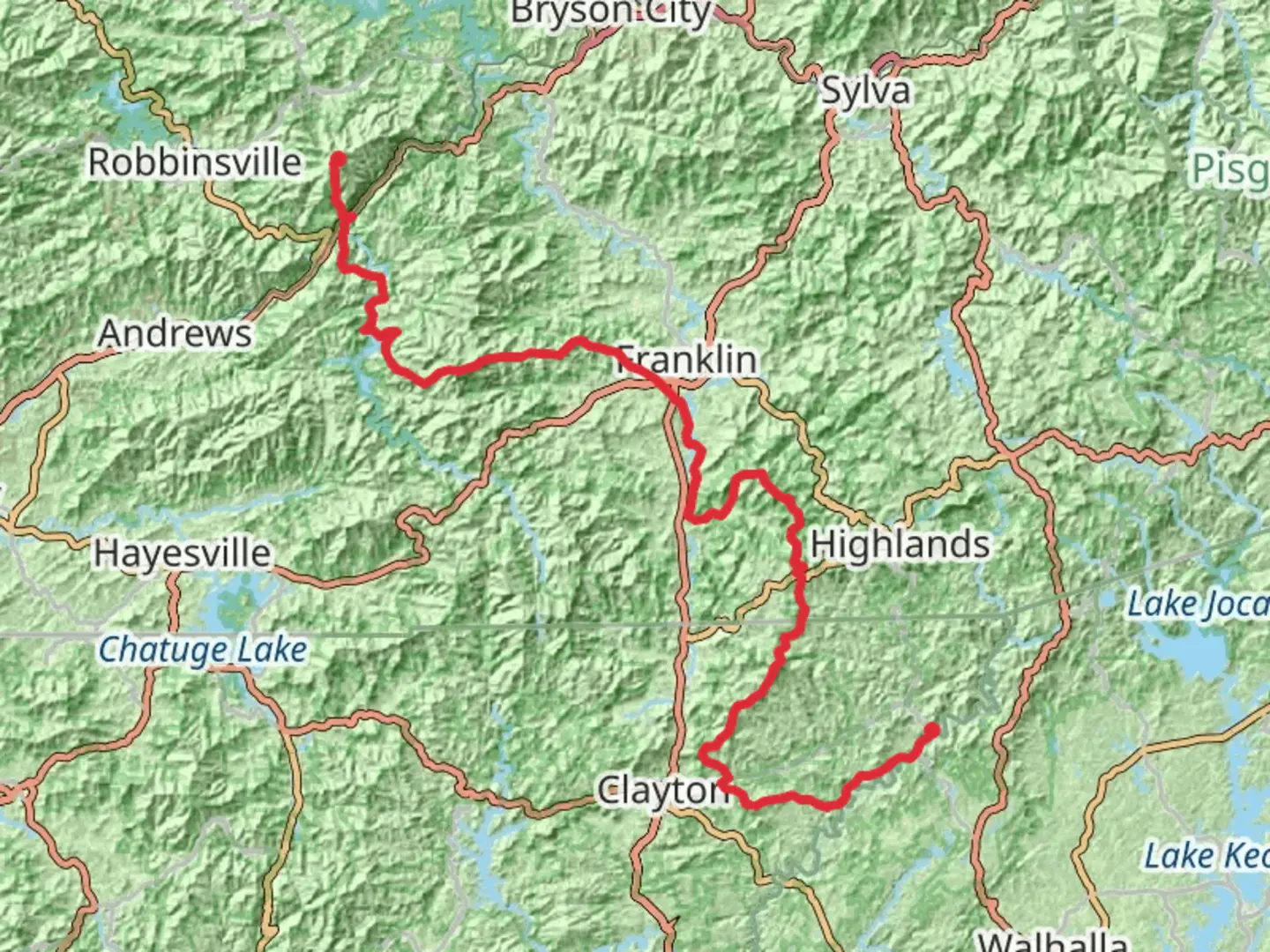 An image depicting the trail Bartram Trail and its surrounding area.