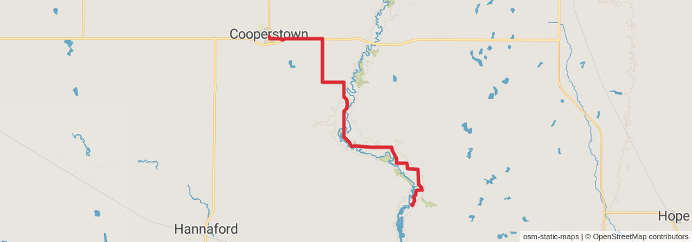 American Perimeter Trail - North Country Primary stage 221 Map