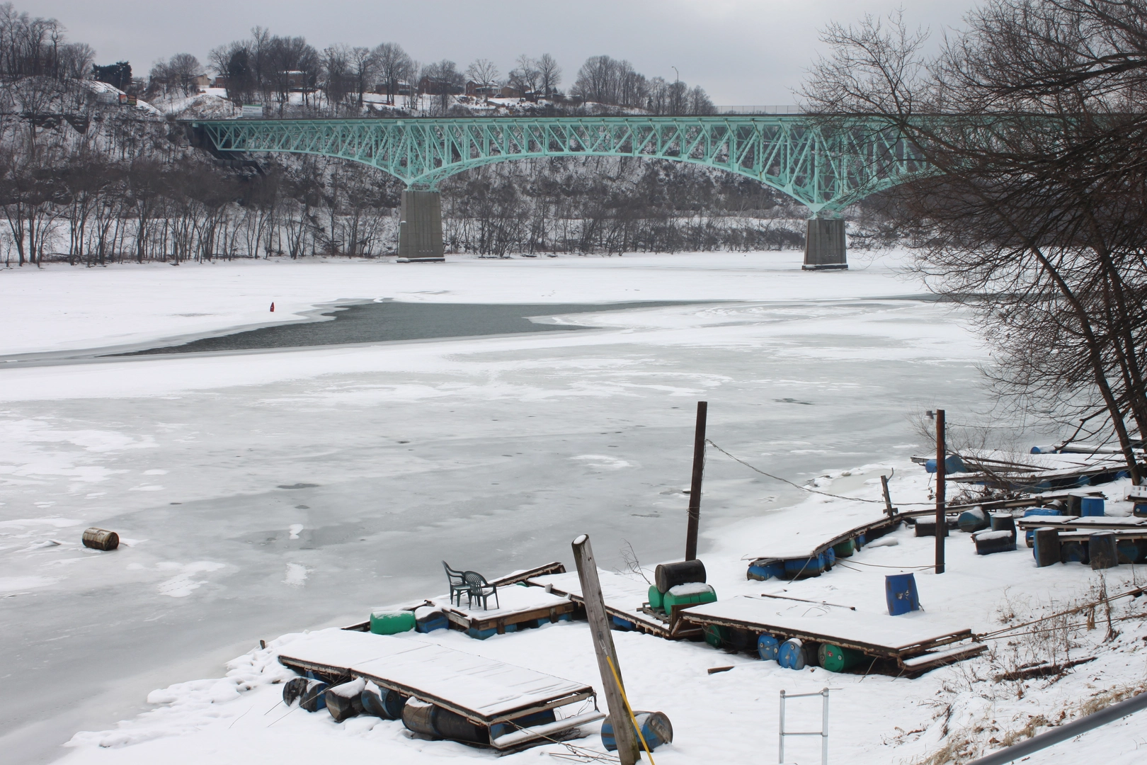 An image depicting the trail Agan Park from Pittsburgh Street to Bill Creek Road and its surrounding area.