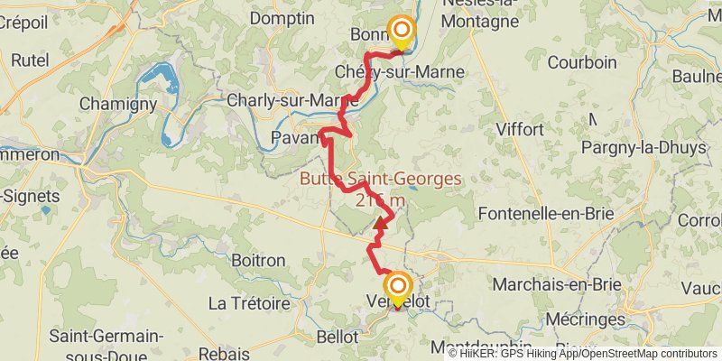 GR 14 stage 8 Map