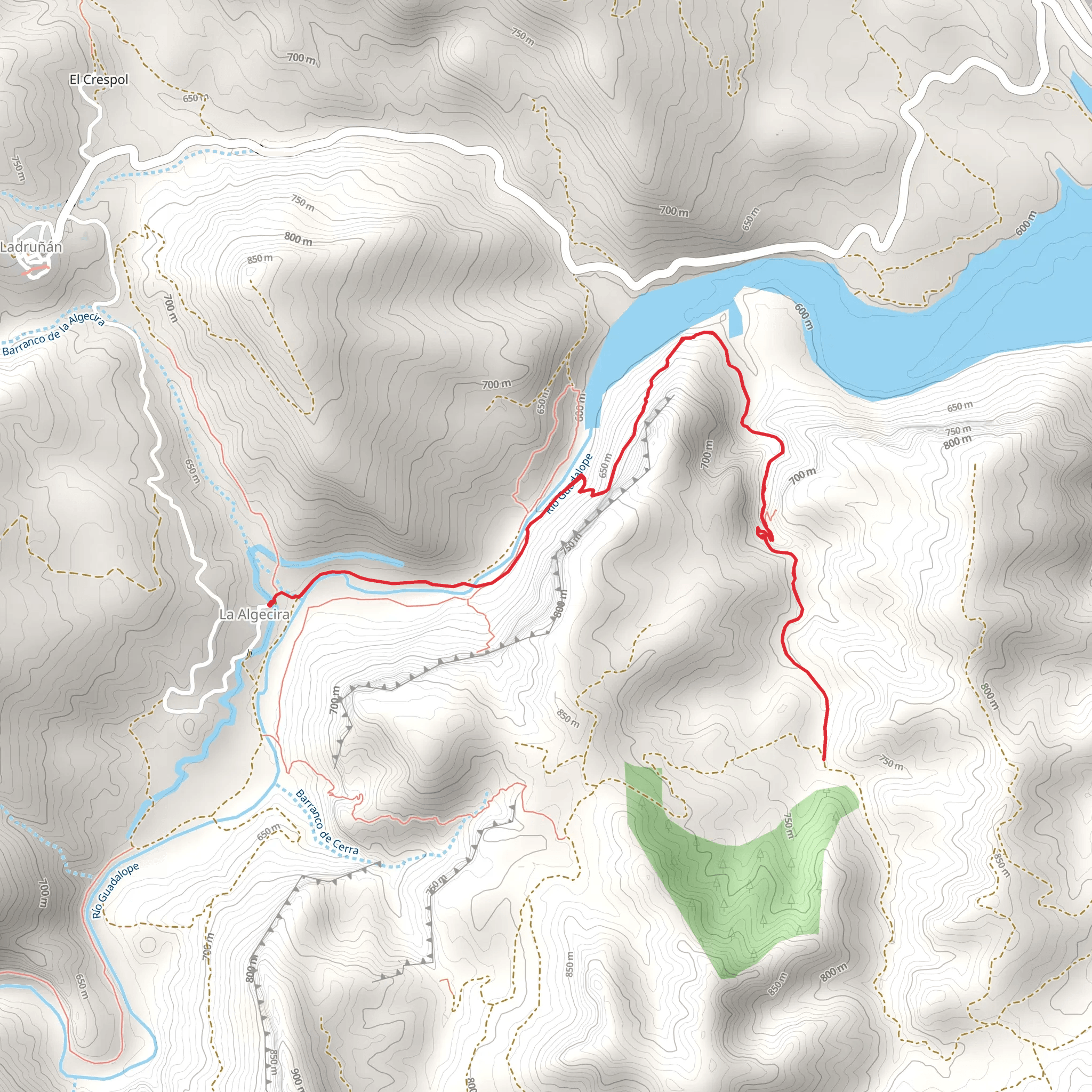 Paths of the Rupestrian Paintings PR TE 056b mobile static map