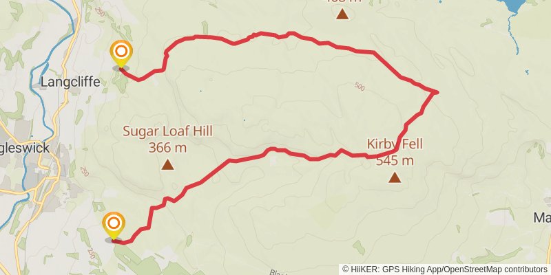 Pennine Bridleway alt 2 Map