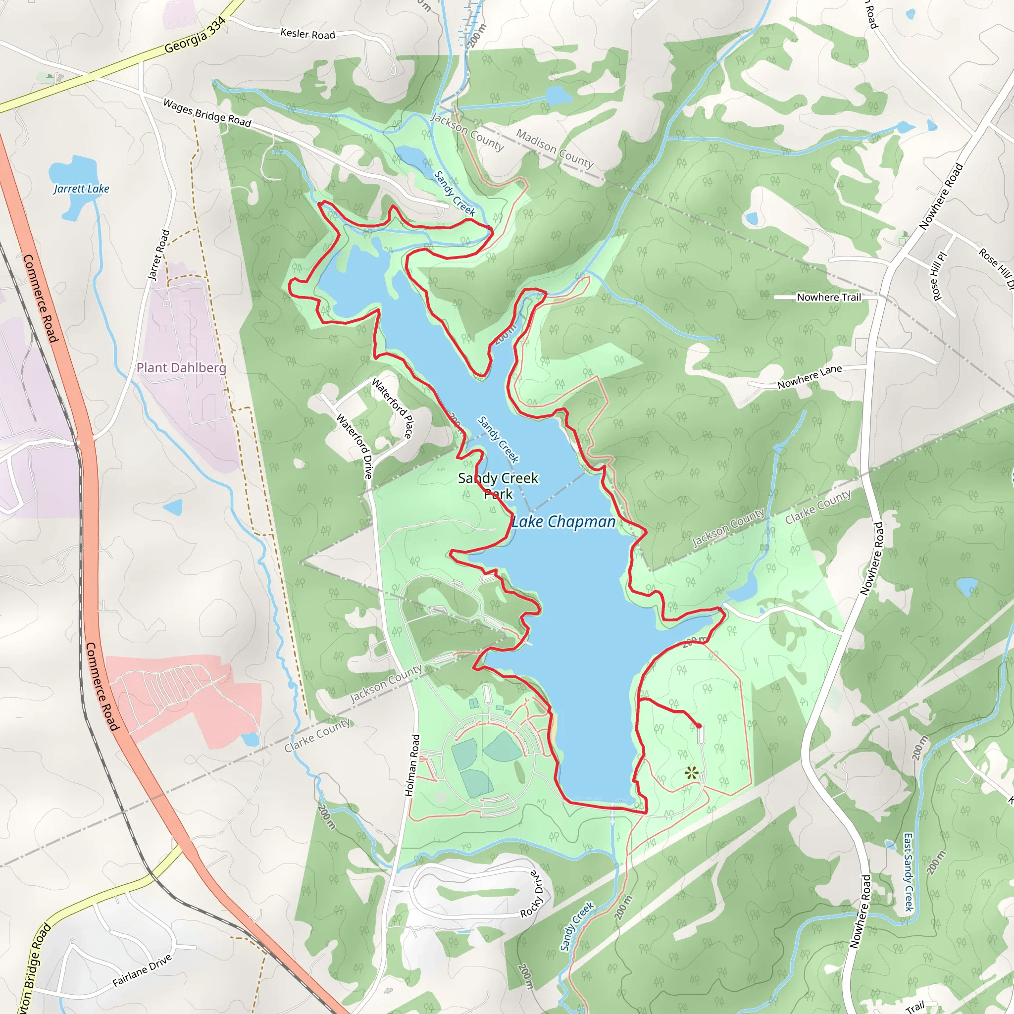 Lake Chapman Loop mobile static map