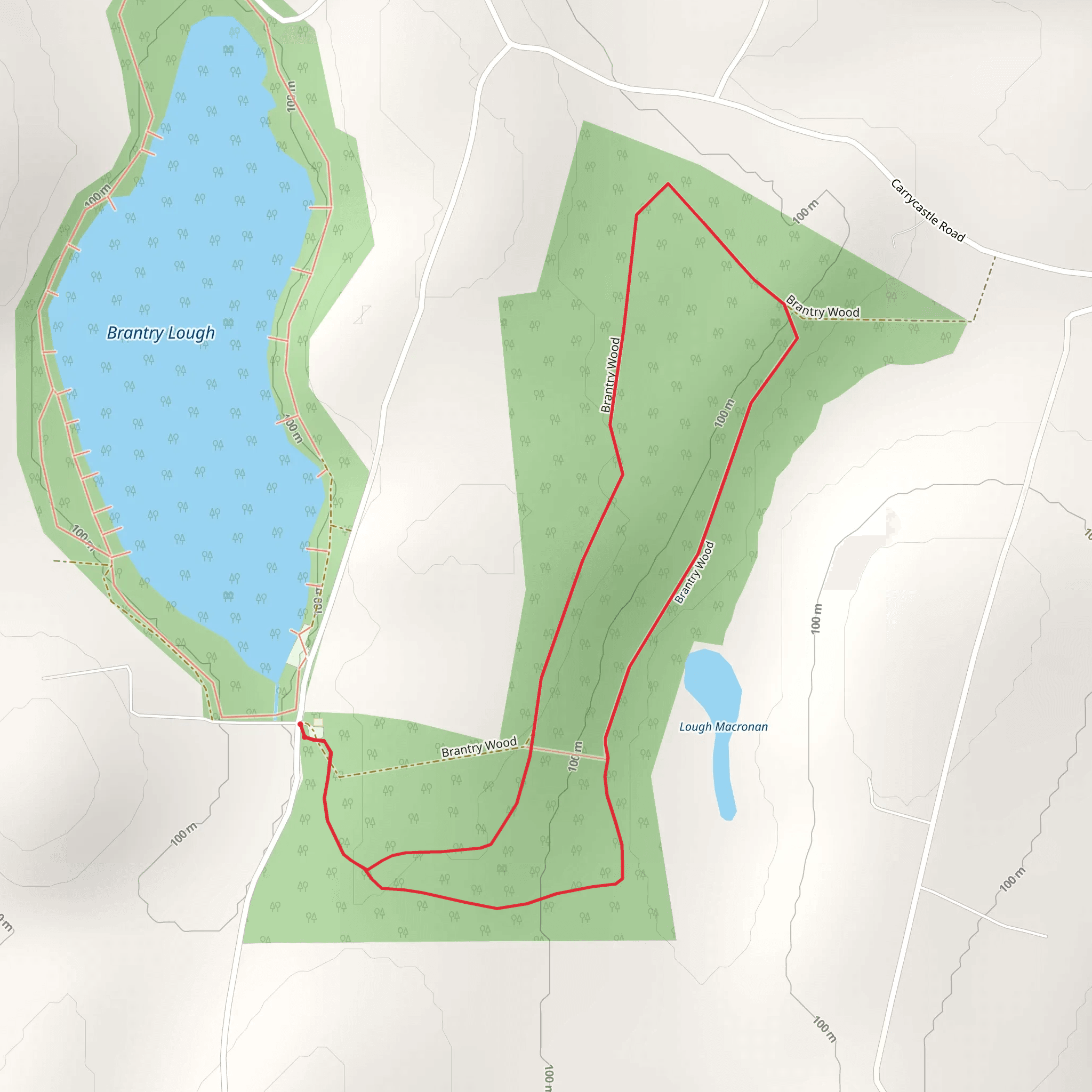 Brantry Wood mobile static map