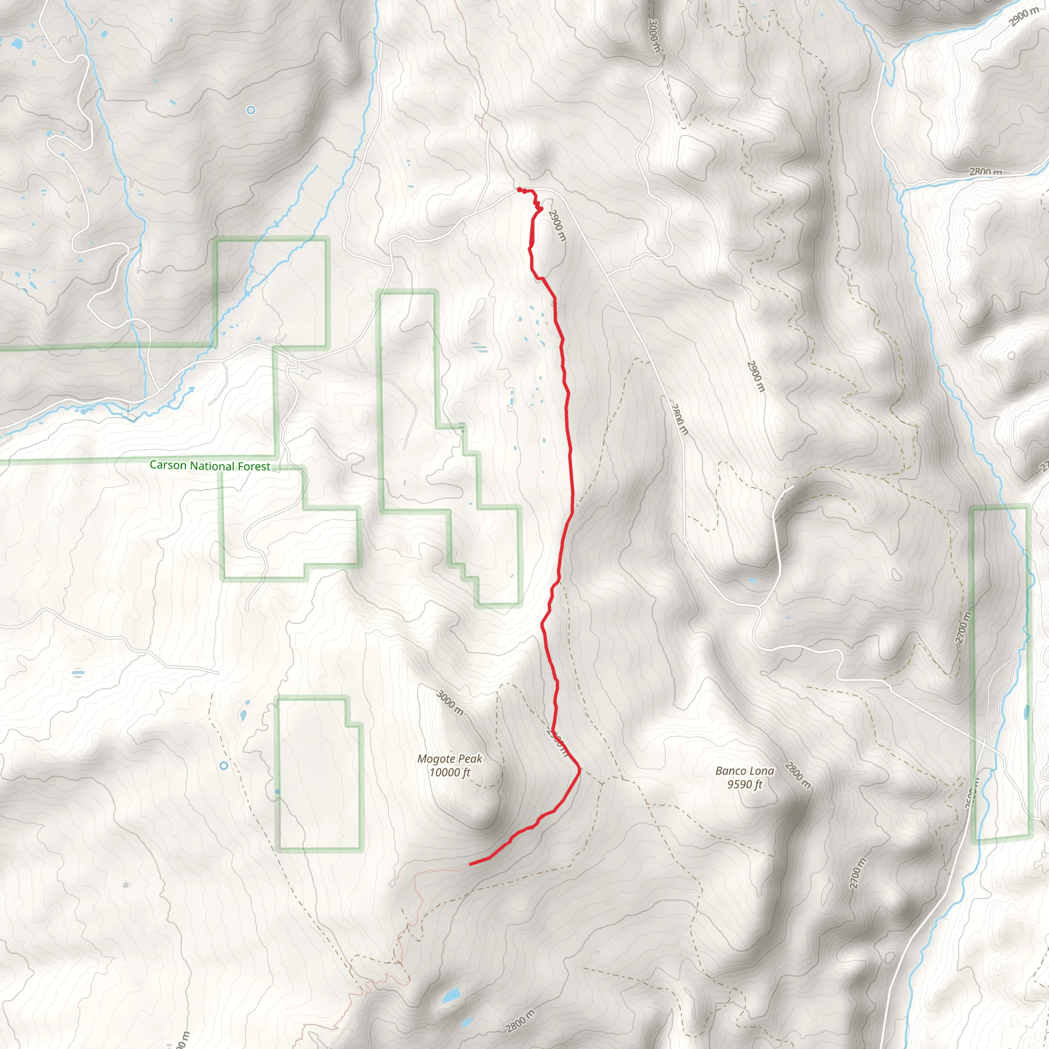 Continental Divide Trail - County Road 280 mobile static map