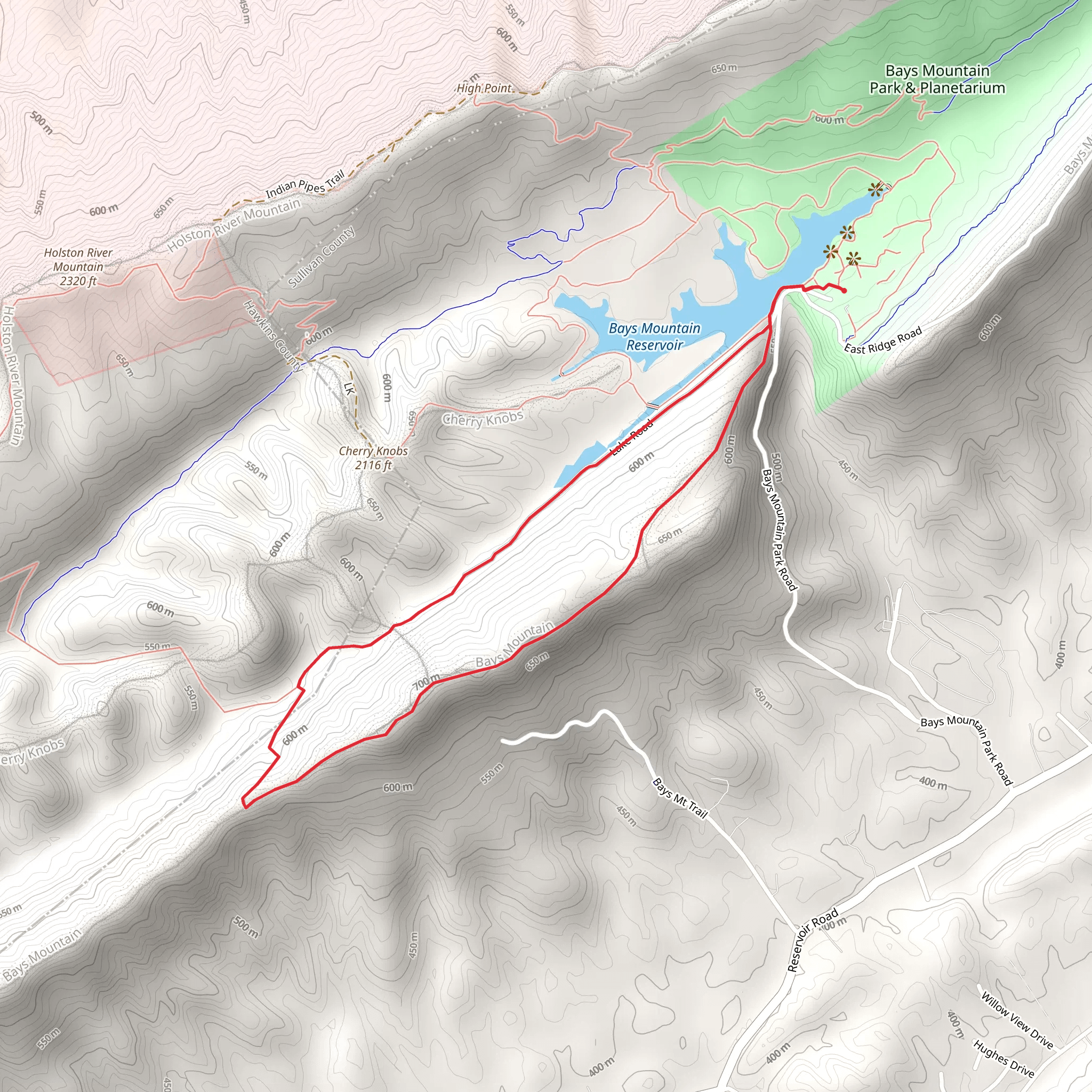 Proposal Ridge and Front Hollow Road Loop mobile static map