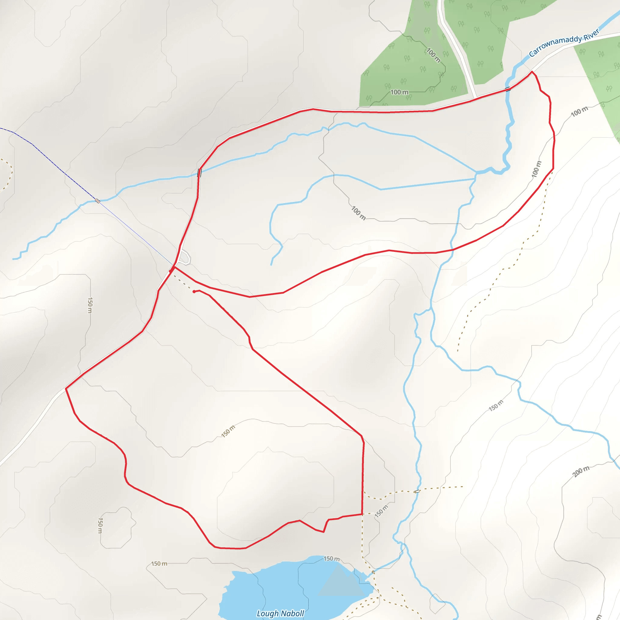 Muckish - Lub Loch na Boll mobile static map