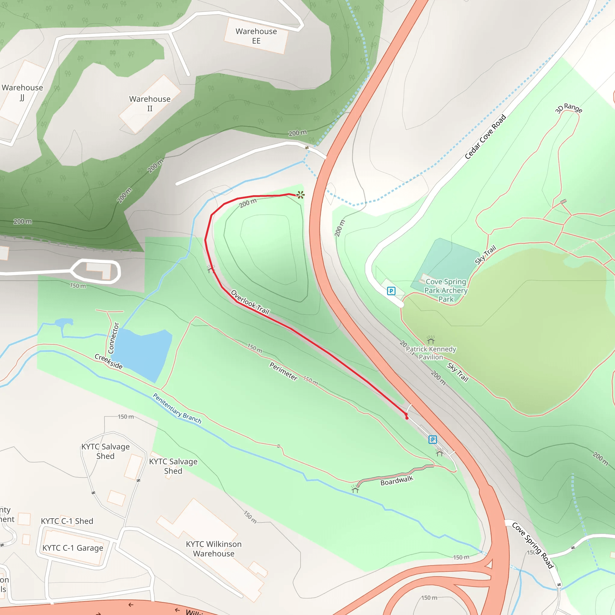 Overlook Trail mobile static map