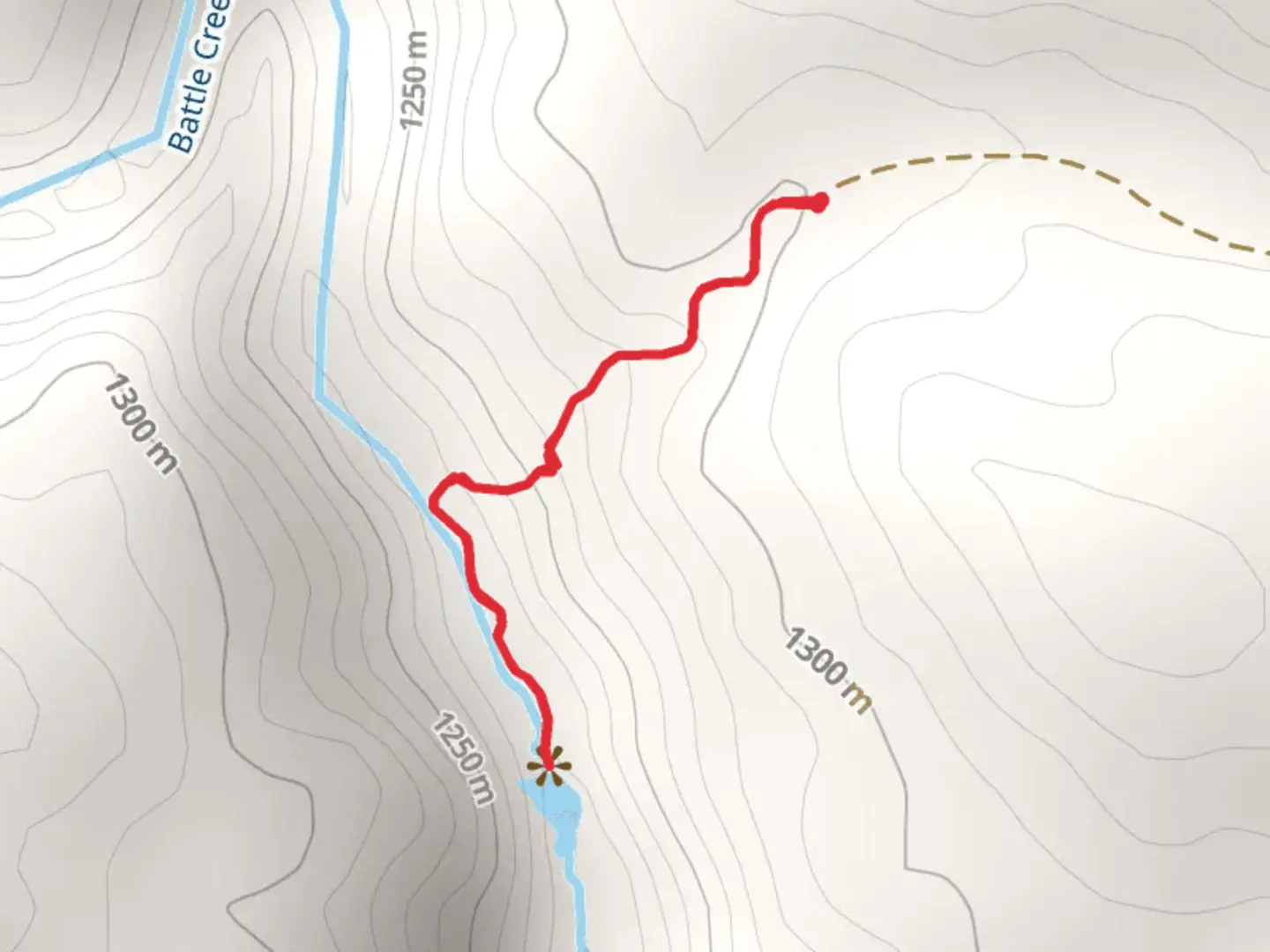 An image depicting the trail Hippie Hole and its surrounding area.