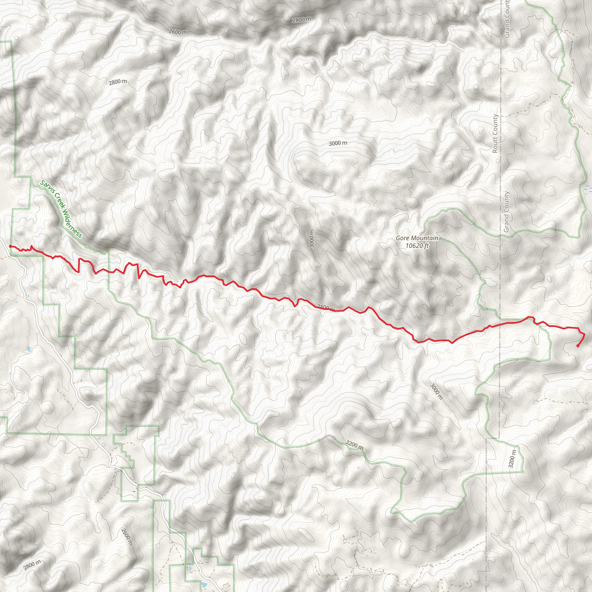 Silver Creek Trail mobile static map