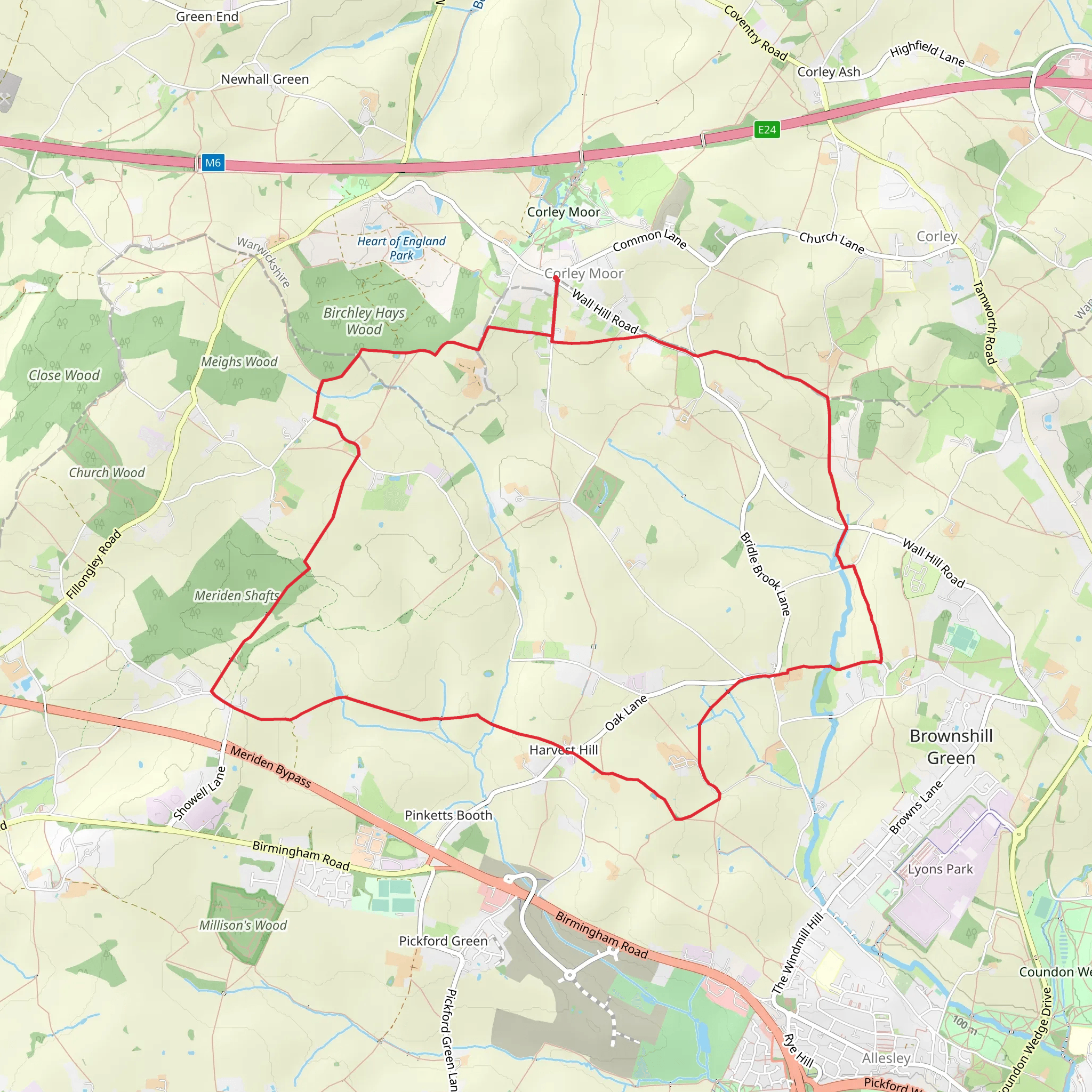 Harvest Hill via ACW Circular Walk mobile static map