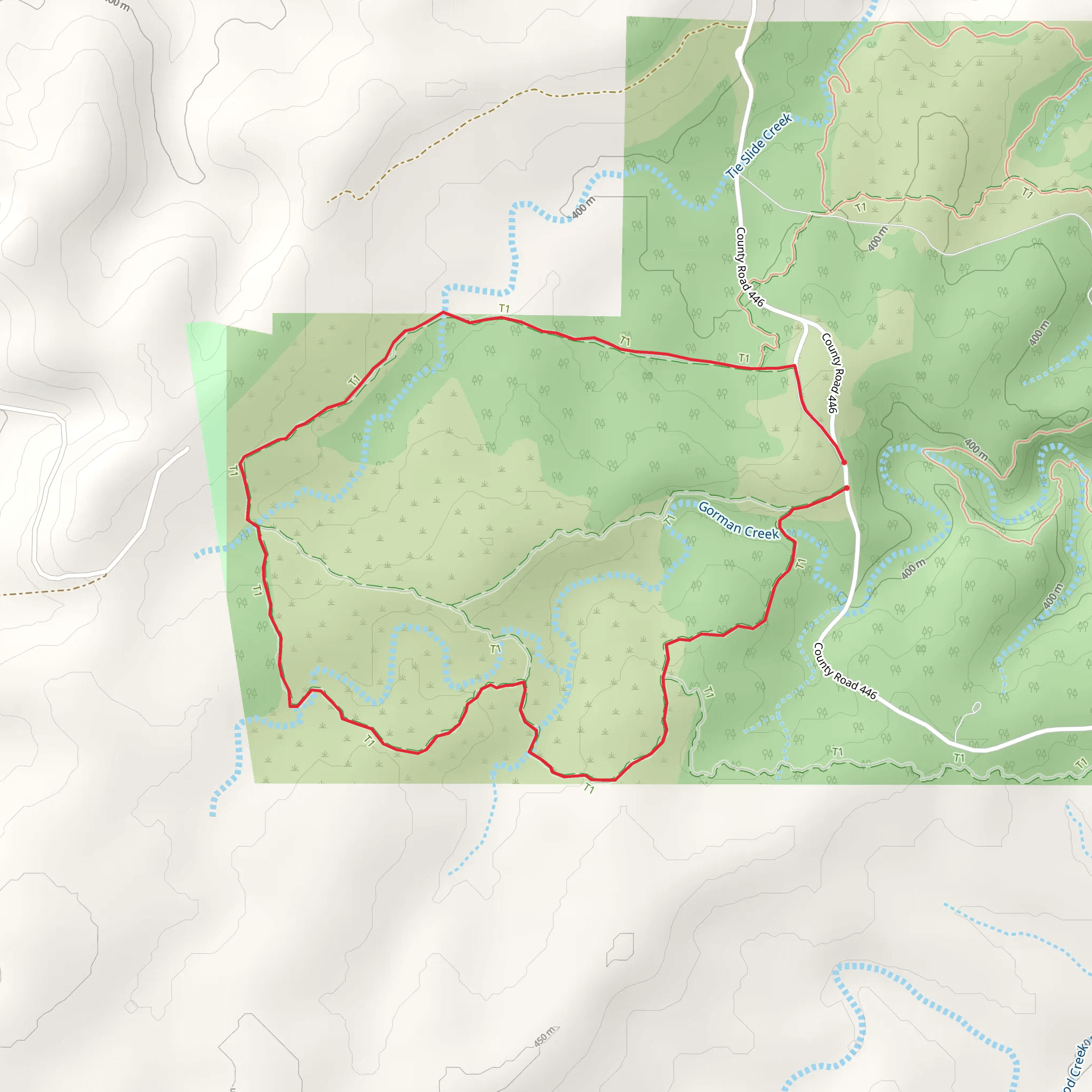 Lively Loop Trail mobile static map