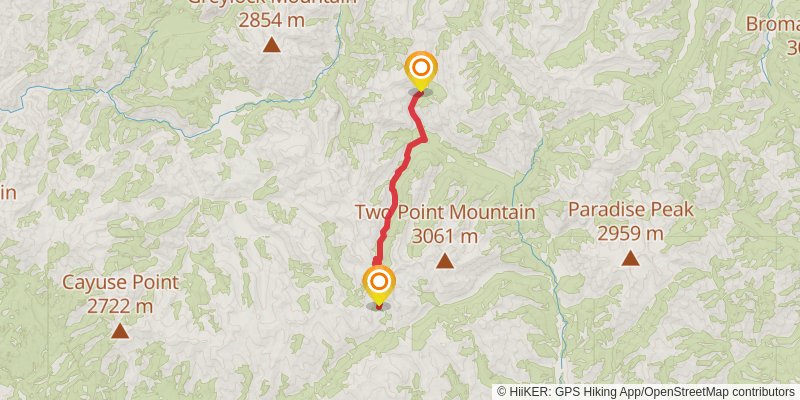 Ultra Pedestrian North Loop stage 65 Map