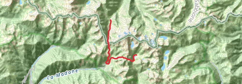 Via Alpina - Red Trail stage 129 Map