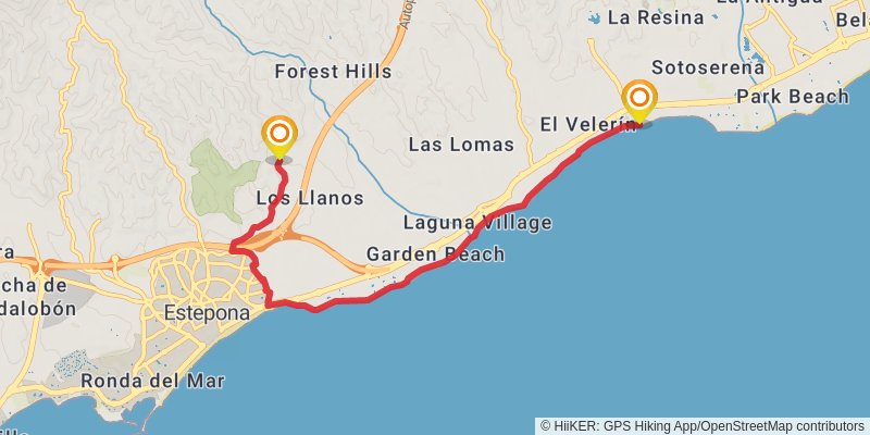 Gran Senda De Malaga stage 32 Map