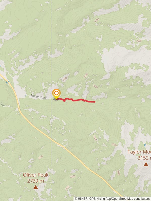 Moose Creek Short Trail mobile static map