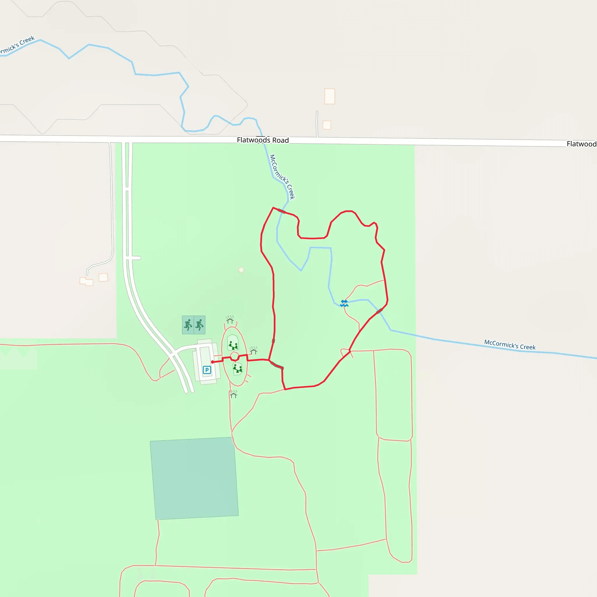 McCormick's Creek Loop mobile static map