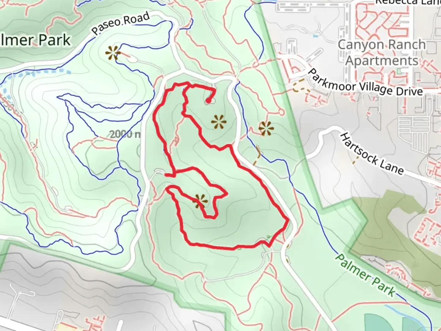 An image depicting the trail Kinnickinnick Loop Trail and its surrounding area.