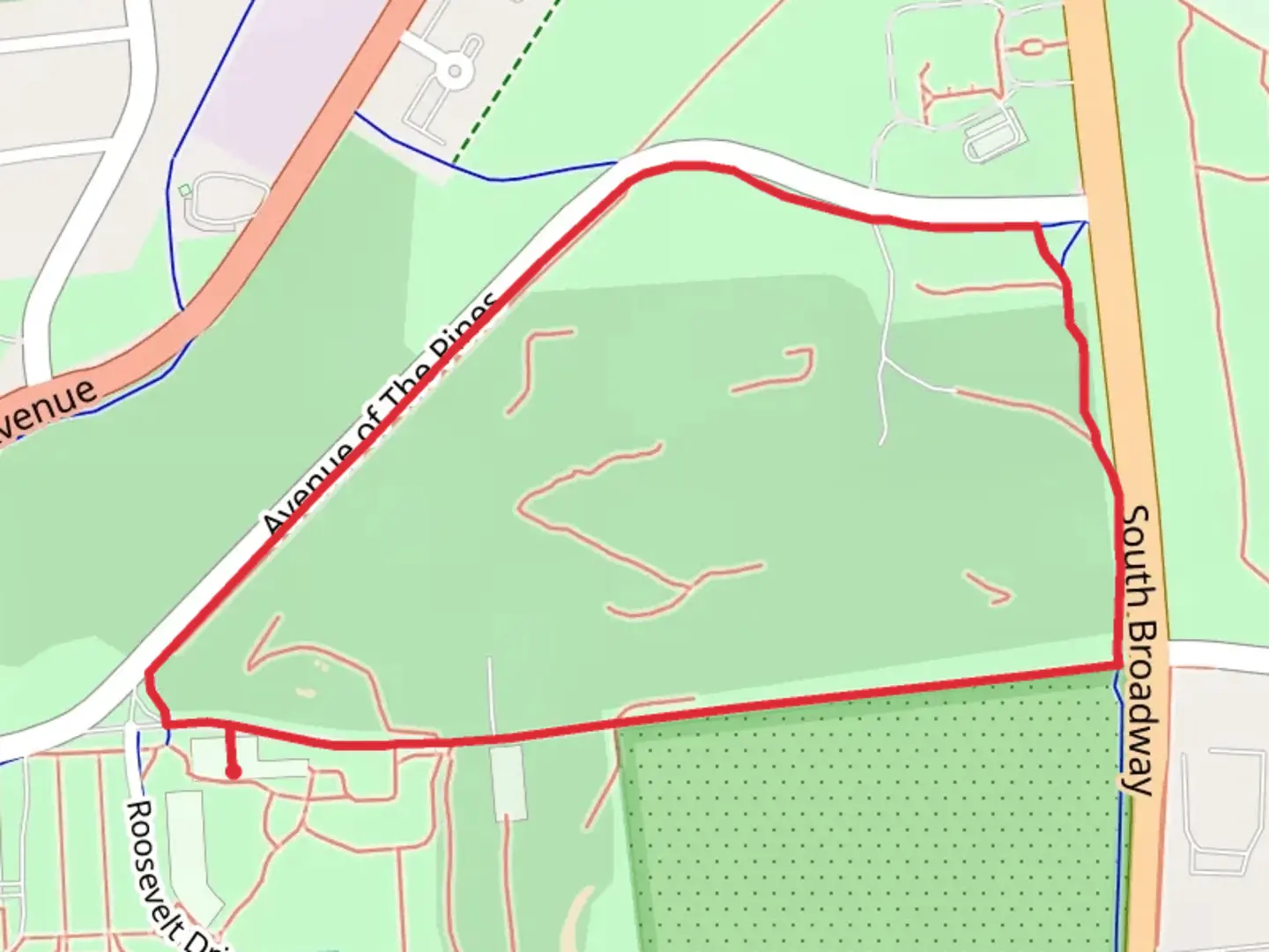 An image depicting the trail Gideon Putnam Road Loop Trail and its surrounding area.