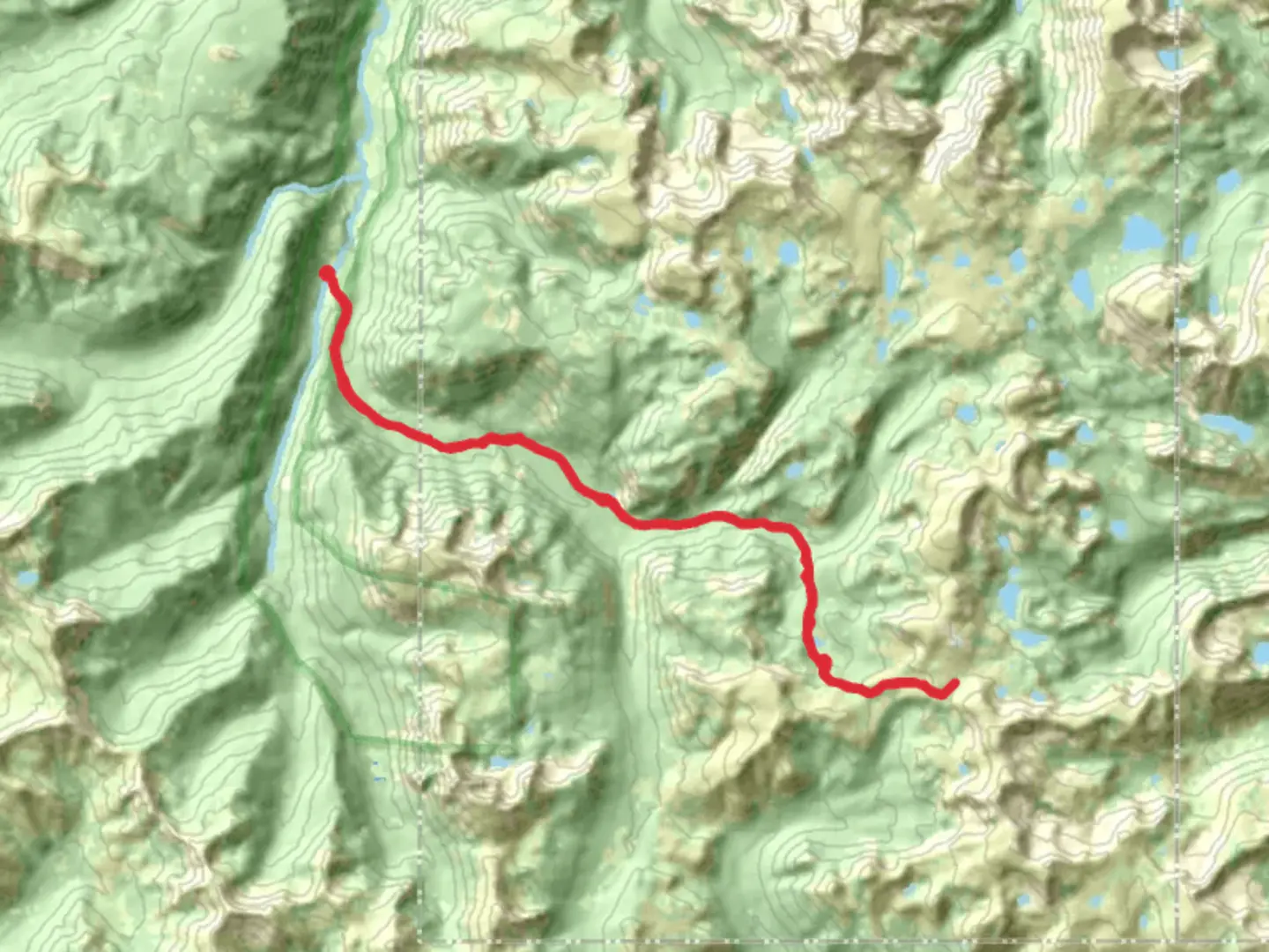 An image depicting the trail Lake Columbine and Columbine Pass via East Fork Boulder Trail and its surrounding area.