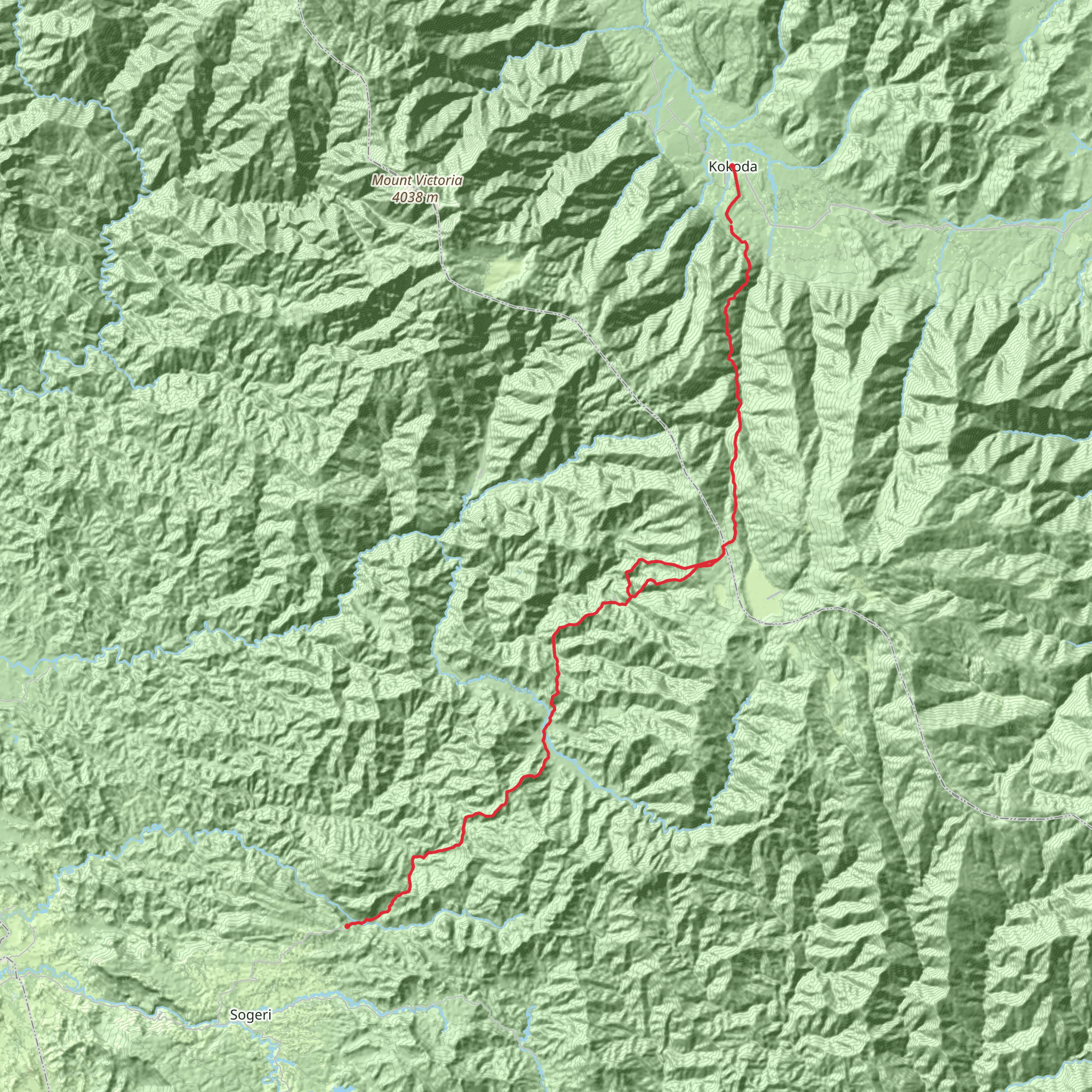 Kokoda Track mobile static map